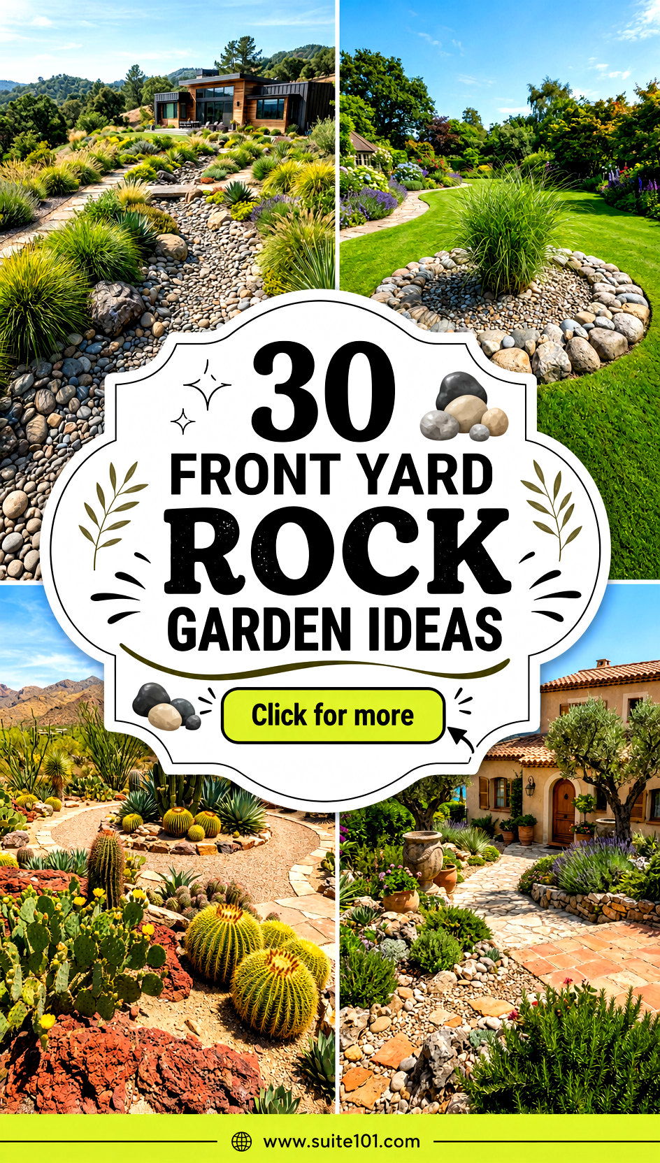 30 Front Yard Rock Garden Ideas for Low-Maintenance Charm - 30 Front Yard Rock Garden Ideas for Low-Maintenance Charm