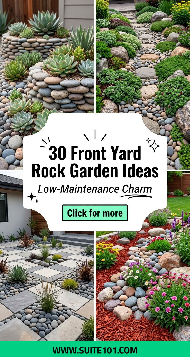 30 Front Yard Rock Garden Ideas for Low-Maintenance Charm - 30 Front Yard Rock Garden Ideas for Low-Maintenance Charm