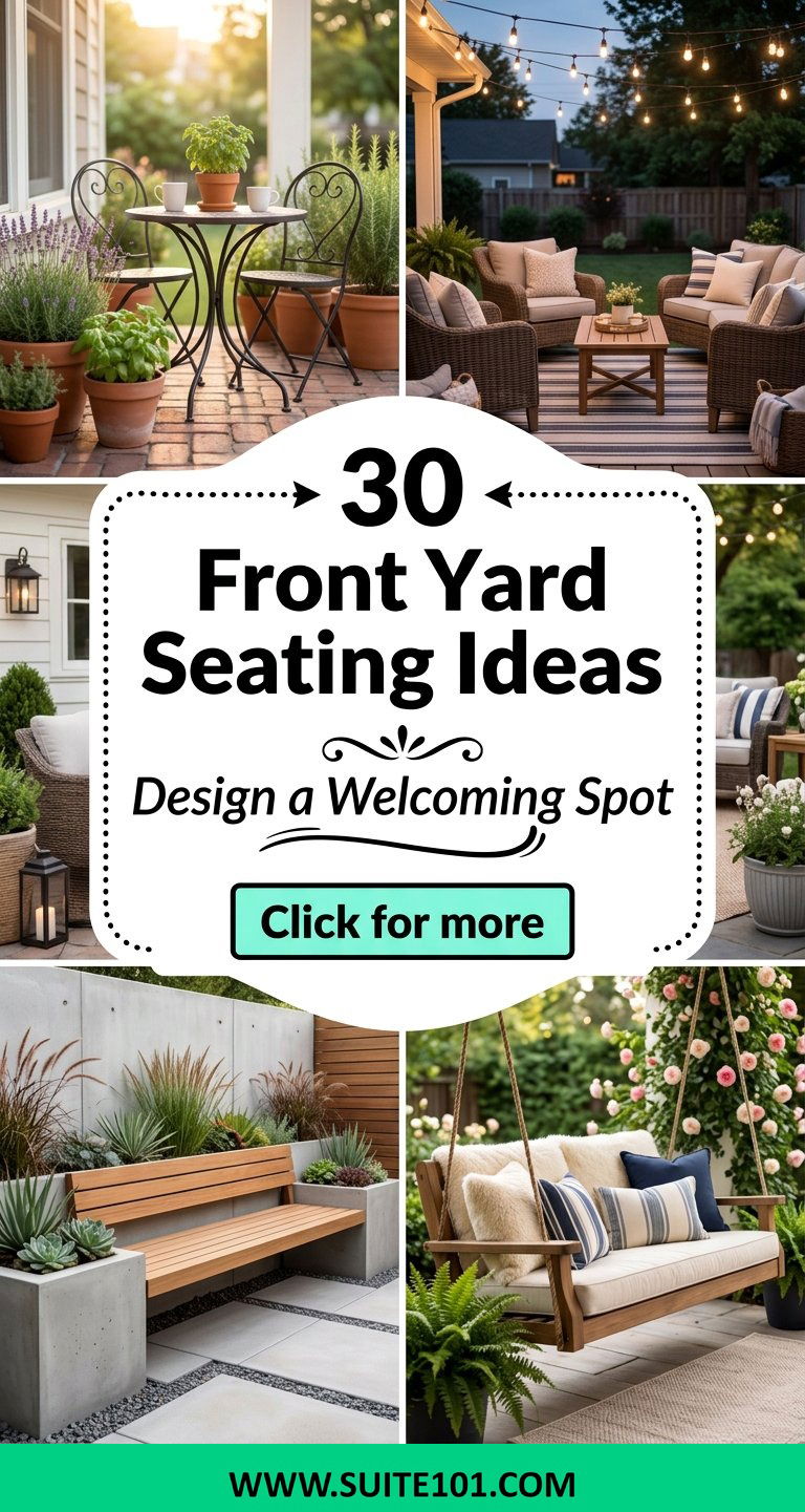 30 Front Yard Seating Ideas Design a Welcoming Outdoor Spot - 30 Front Yard Seating Ideas: Design a Welcoming Outdoor Spot
