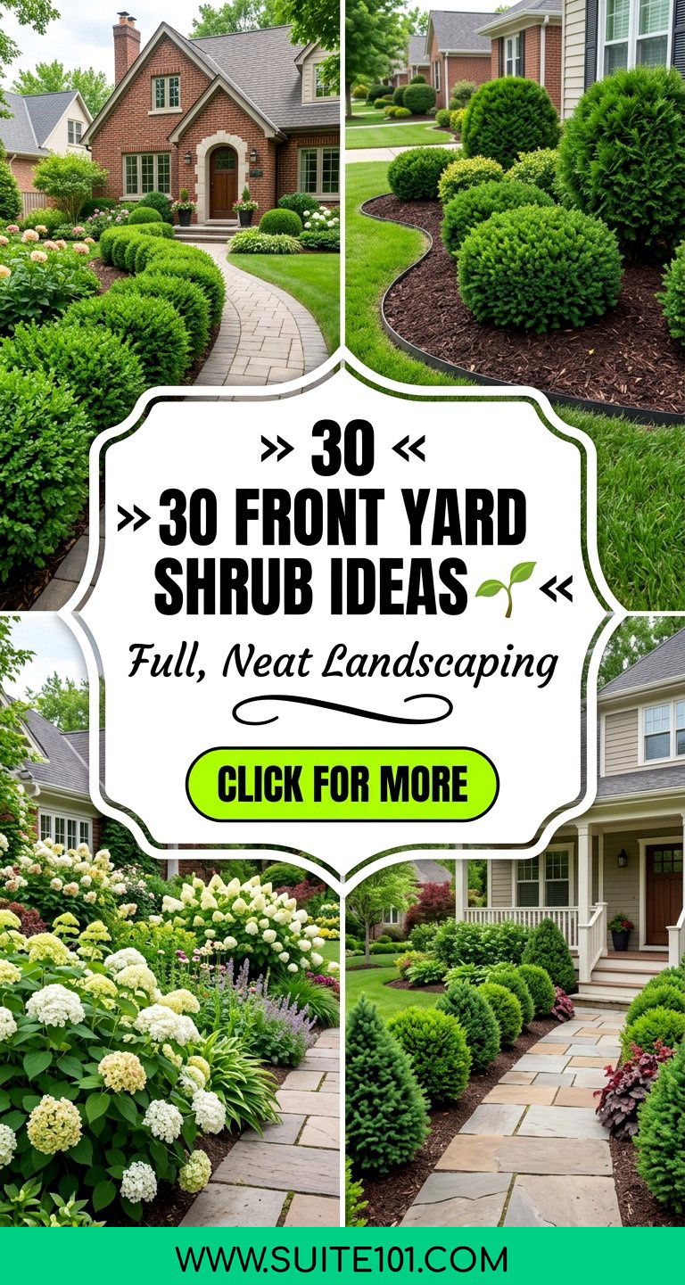 30 Front Yard Shrub Ideas Full Neat Landscaping Looks Everywhere - 30 Front Yard Shrub Ideas: Full, Neat Landscaping Looks Everywhere