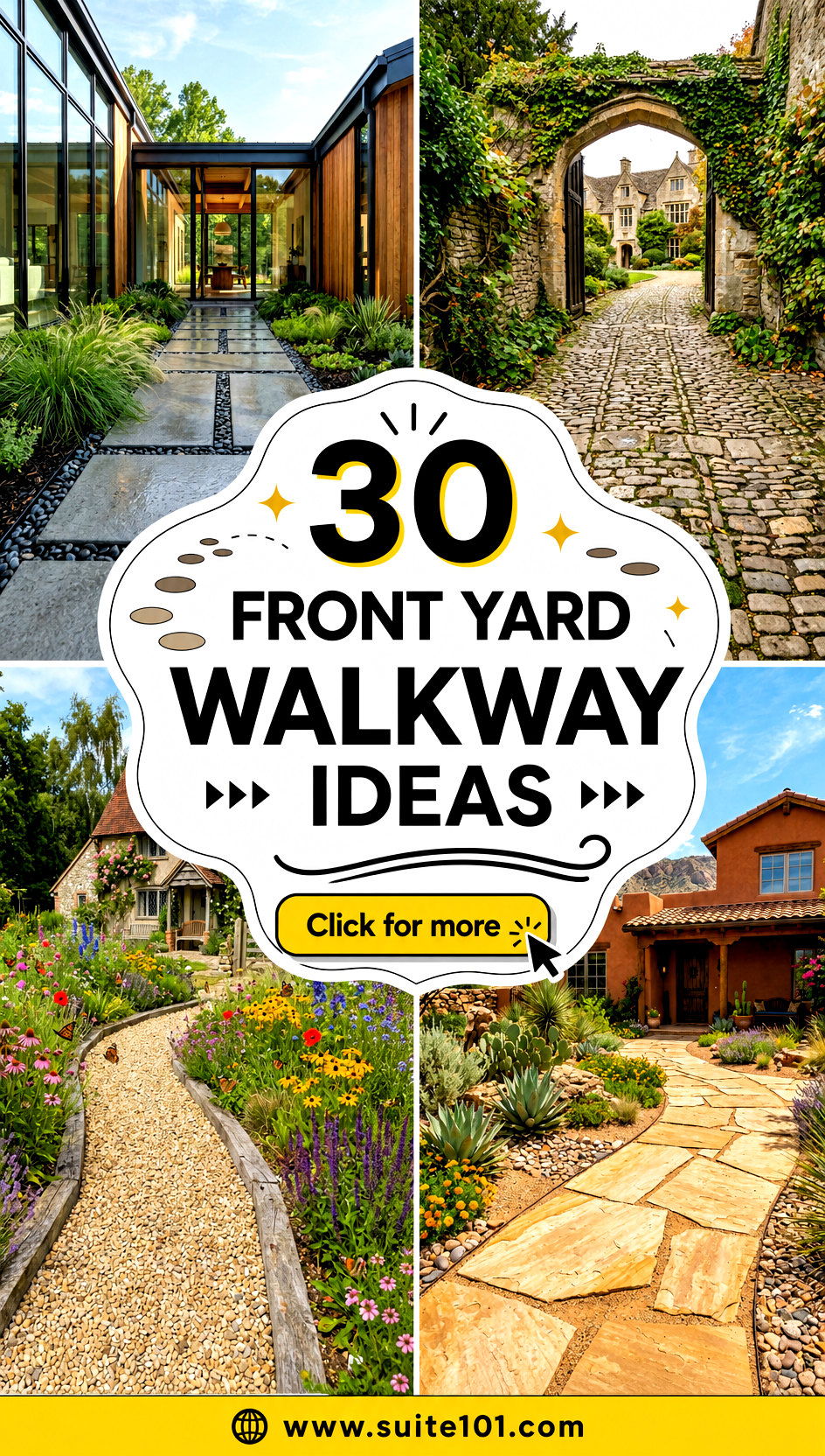 30 Front Yard Walkway Ideas For A Welcoming Modern Path - 30 Front Yard Walkway Ideas For A Welcoming, Modern Path