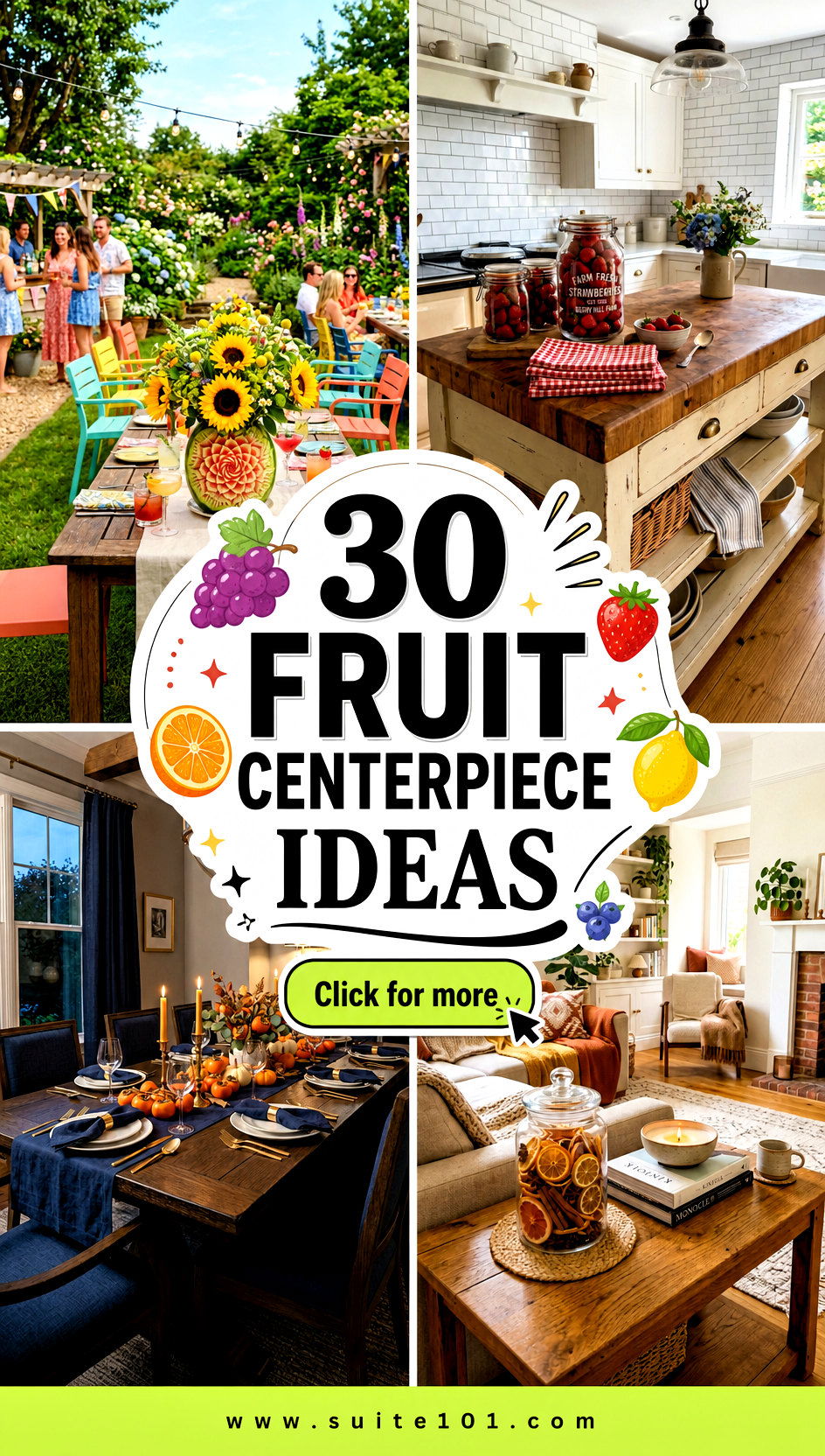 30 Fruit Centerpiece Ideas That Make Any Table Pop Instantly - 30 Fruit Centerpiece Ideas That Make Any Table Pop Instantly