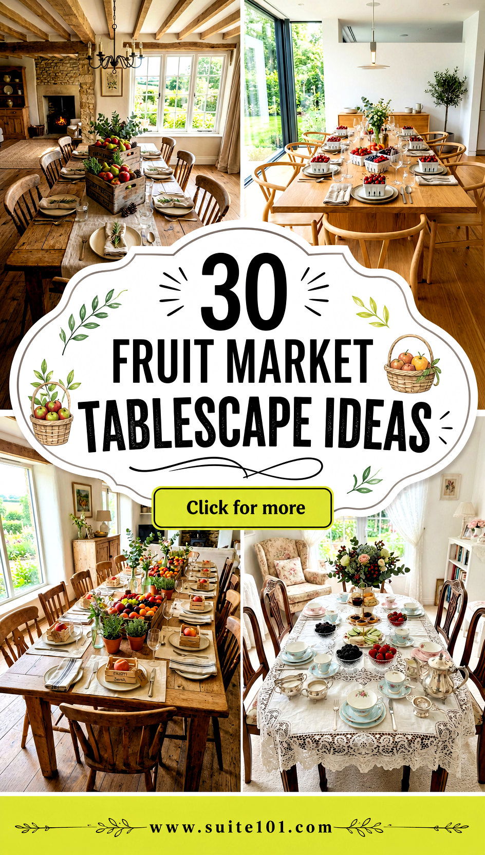 30 Fruit Market Tablescape Ideas for Farm-Fresh Entertaining - 30 Fruit Market Tablescape Ideas for Farm-Fresh Entertaining