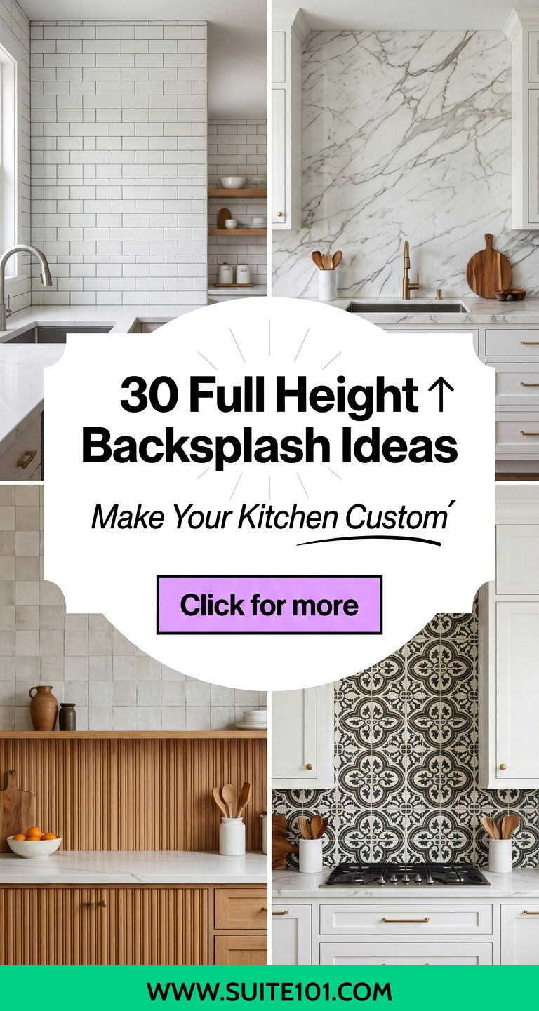 30 Full Height Backsplash Ideas Make Your Kitchen Look Custom - 30 Full Height Backsplash Ideas: Make Your Kitchen Look Custom