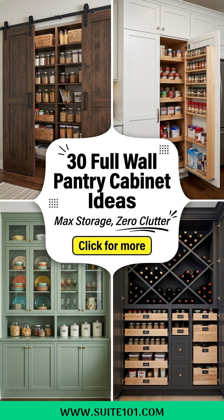 30 Full Wall Pantry Cabinet Ideas for Maximum Storage Wins - 30 Full Wall Pantry Cabinet Ideas for Maximum Storage Wins