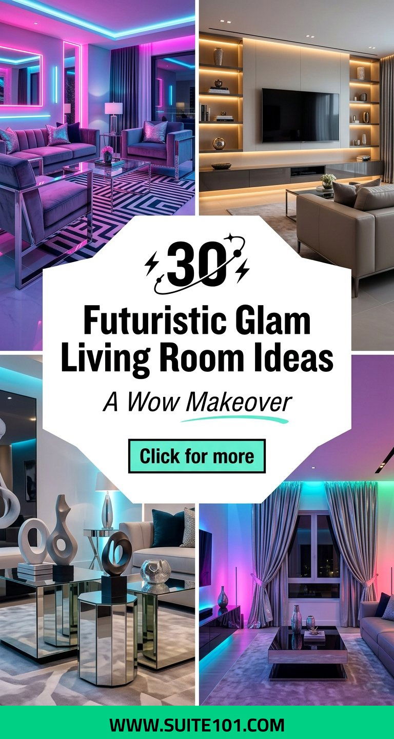 30 Futuristic Glam Living Room Ideas for a Wow Makeover - 30 Futuristic Glam Living Room Ideas for a Wow Makeover