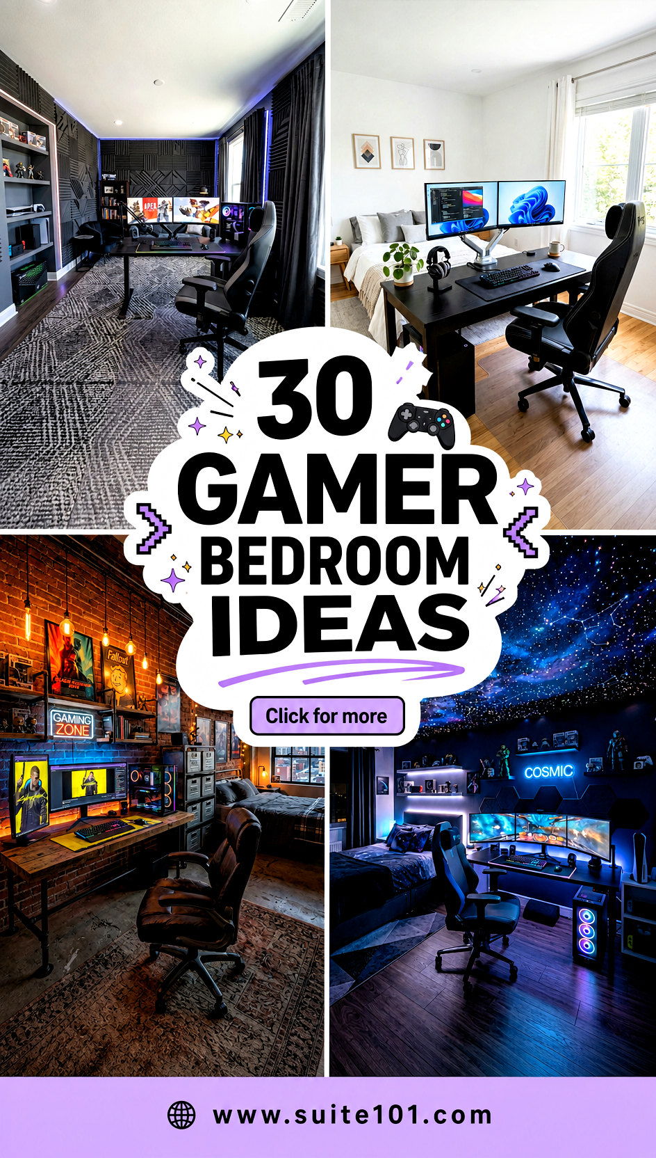 30 Gamer Bedroom Ideas for Ultimate Style Comfort and Setup - 30 Gamer Bedroom Ideas for Ultimate Style, Comfort, and Setup