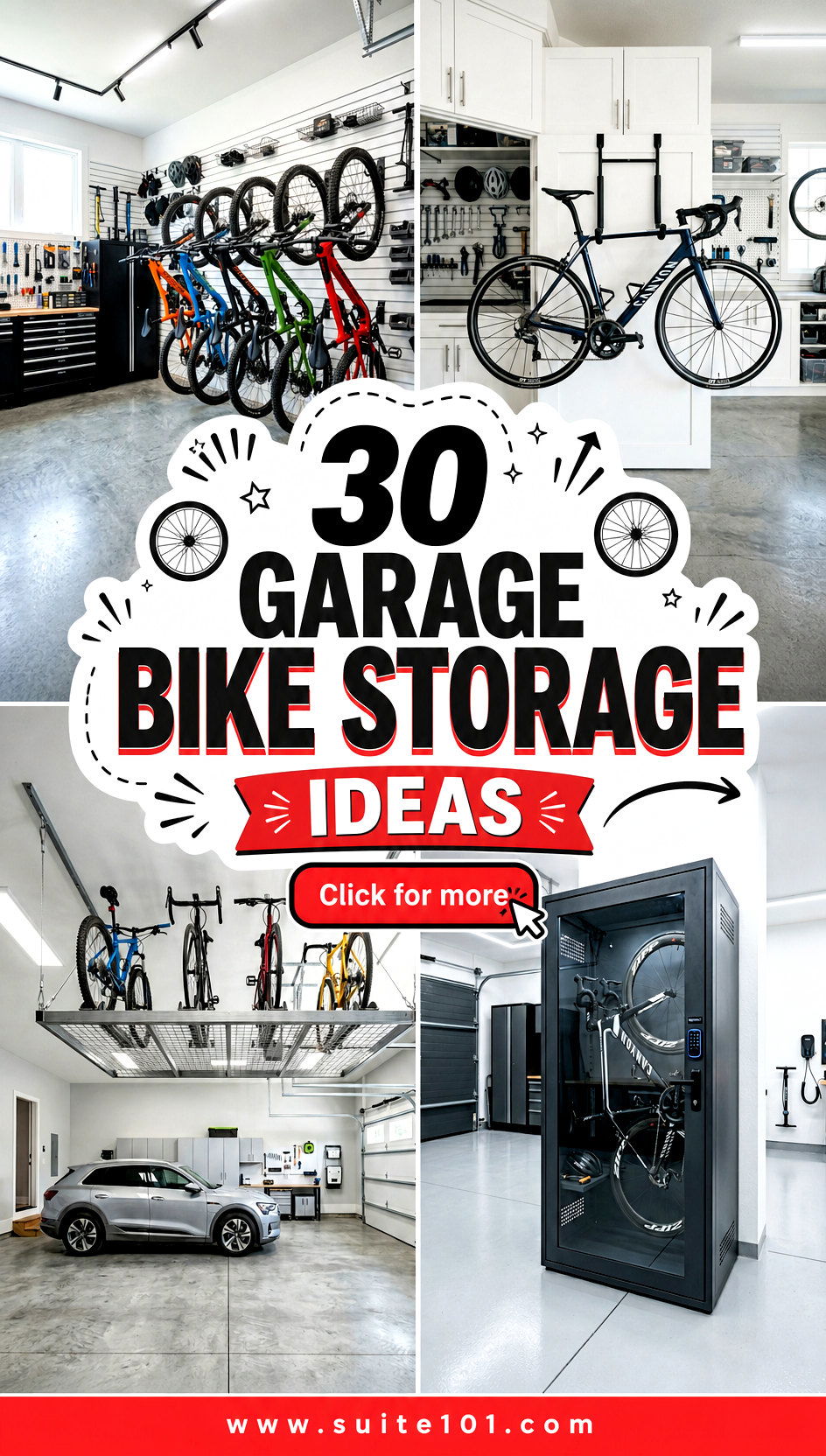 30 Garage Bike Storage Ideas to Tidy Up and Ride More Easily - 30 Garage Bike Storage Ideas to Tidy Up and Ride More Easily