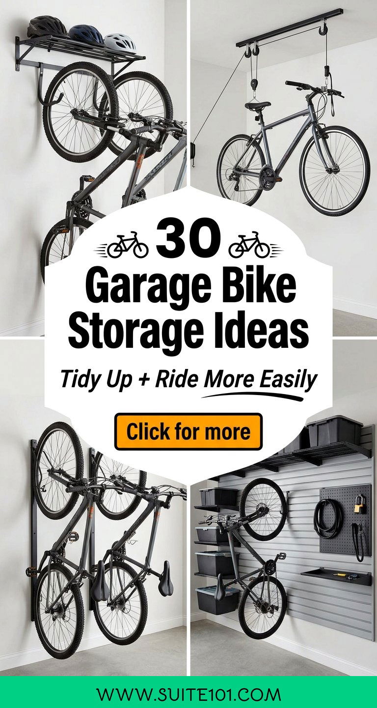 30 Garage Bike Storage Ideas to Tidy Up and Ride More Easily - 30 Garage Bike Storage Ideas to Tidy Up and Ride More Easily