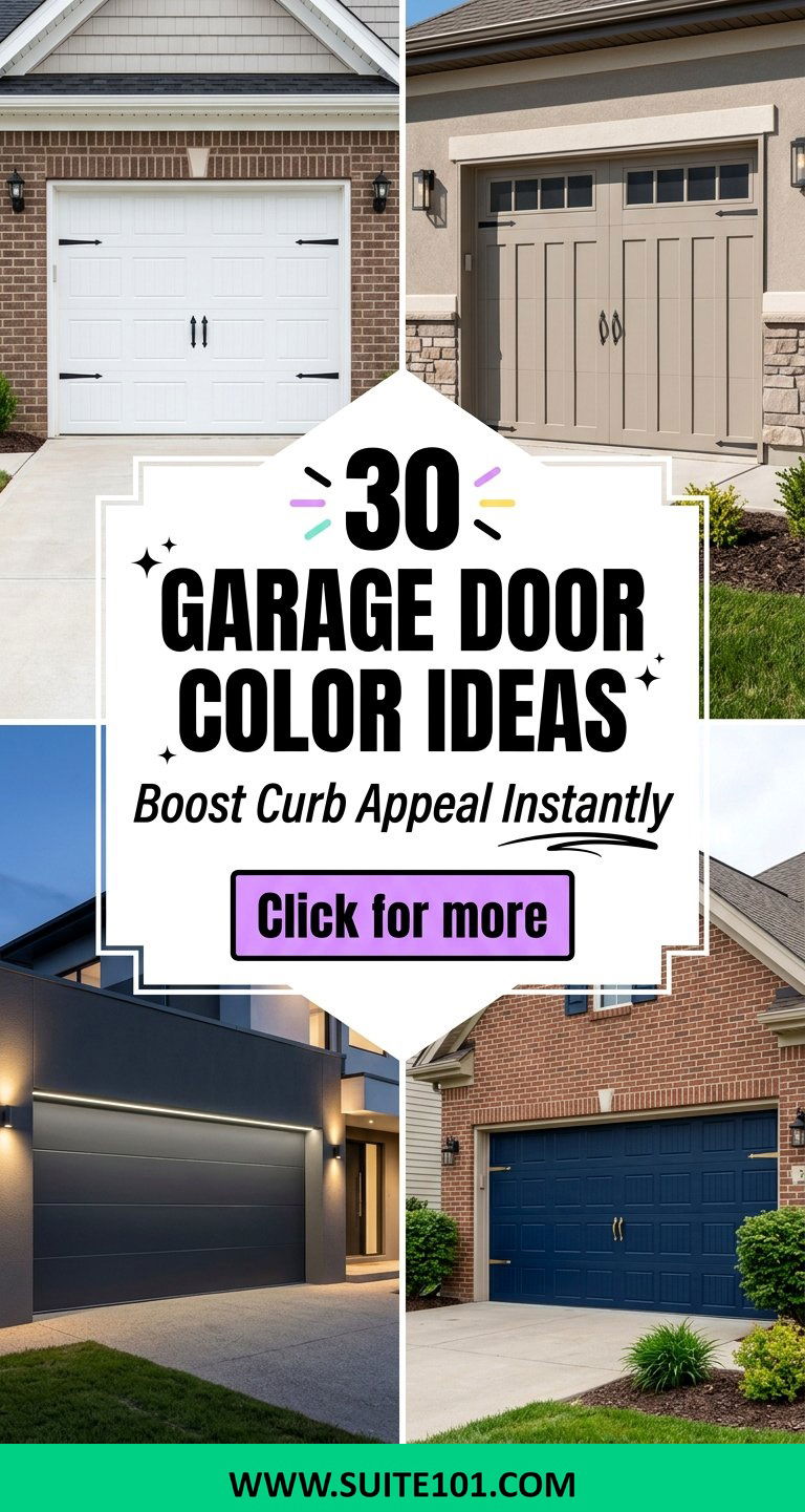 30 Garage Door Color Ideas That Instantly Boost Curb Appeal - 30 Garage Door Color Ideas That Instantly Boost Curb Appeal