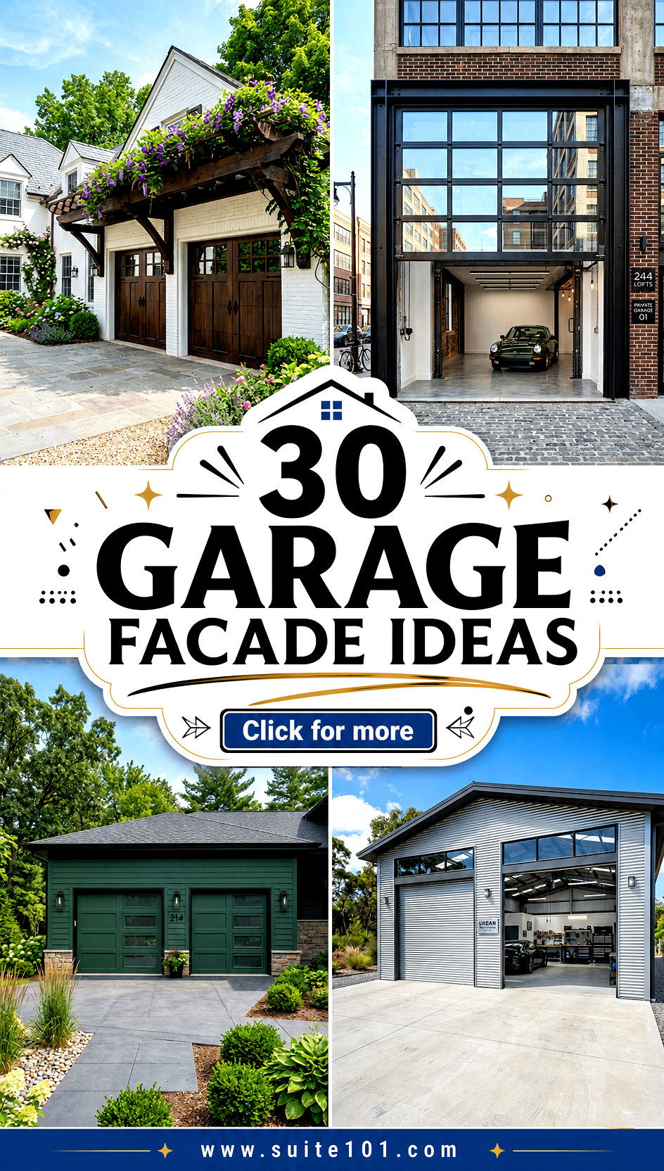 30 Garage Facade Ideas for Instant Curb-Appeal Upgrade Now - 30 Garage Facade Ideas for Instant Curb-Appeal Upgrade Now