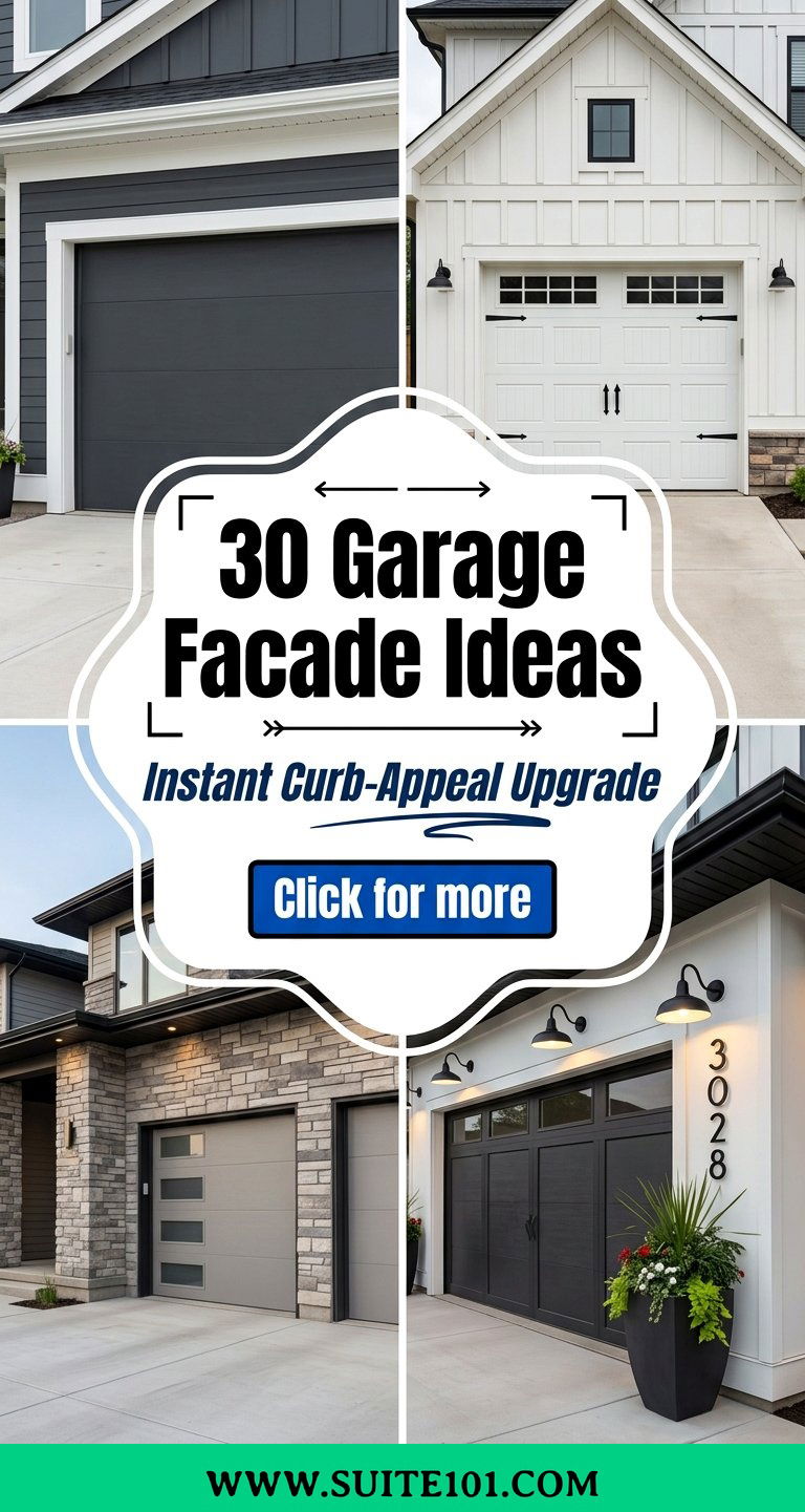 30 Garage Facade Ideas for Instant Curb-Appeal Upgrade Now - 30 Garage Facade Ideas for Instant Curb-Appeal Upgrade Now