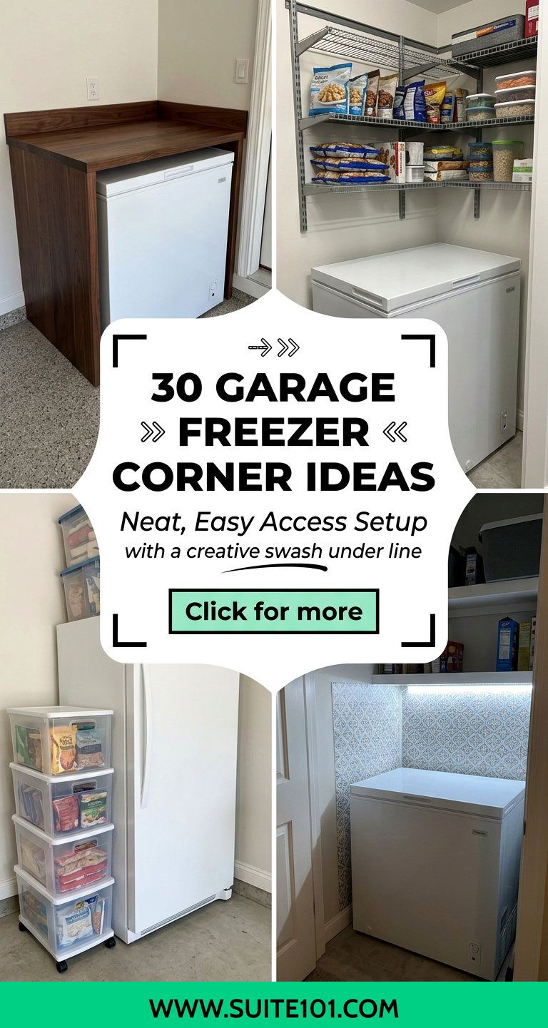 30 Garage Freezer Corner Ideas for a Neat Easy Access Setup - 30 Garage Freezer Corner Ideas for a Neat, Easy Access Setup