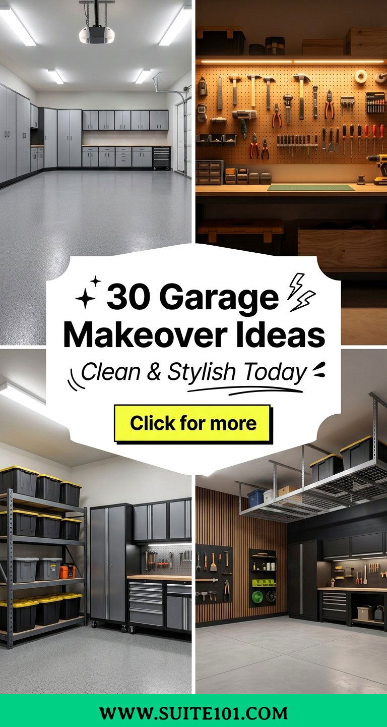 30 Garage Makeover Ideas for a Clean Stylish Workshop Today - 30 Garage Makeover Ideas for a Clean, Stylish Workshop Today