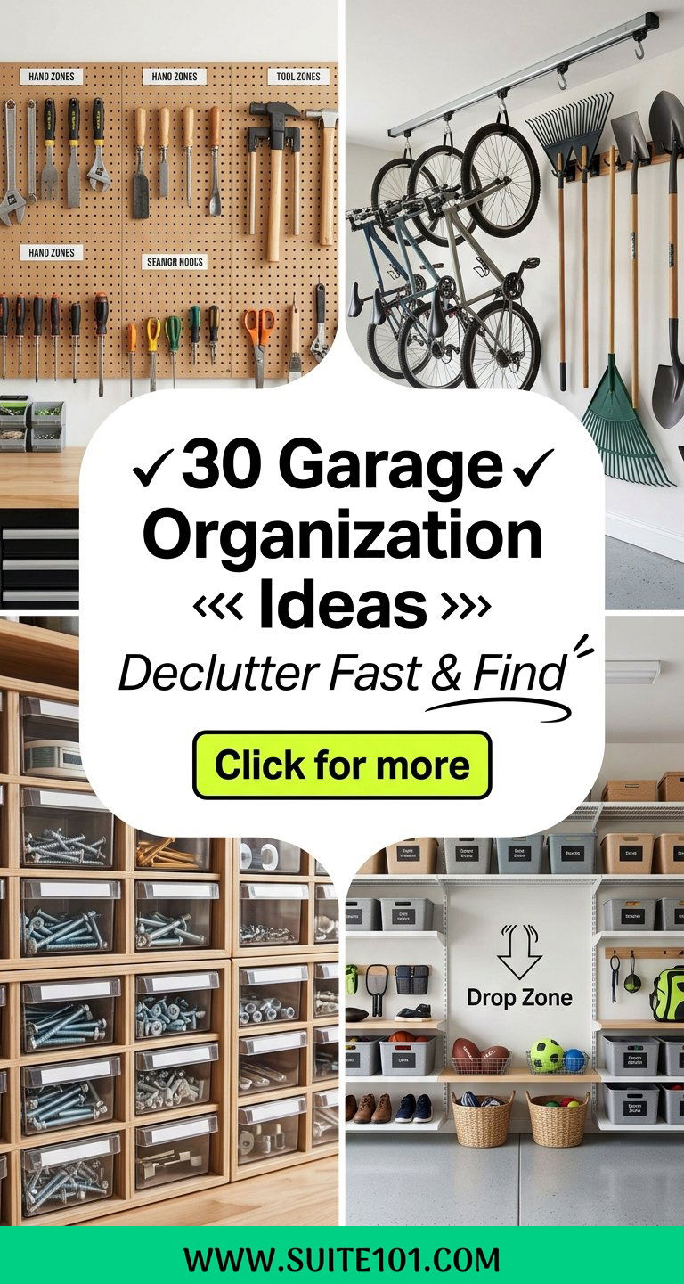 30 Garage Organization Ideas To Declutter Fast and Find Tools - 30 Garage Organization Ideas To Declutter Fast and Find Tools