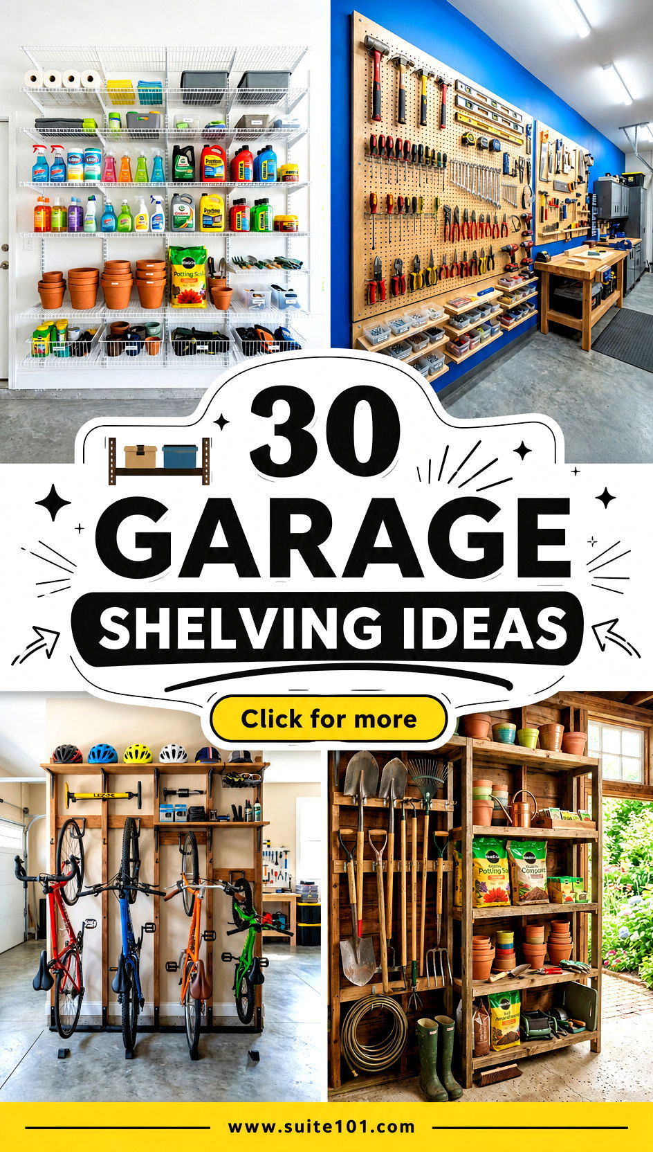 30 Garage Shelving Ideas To Store More and Look More Organized - 30 Garage Shelving Ideas To Store More and Look More Organized