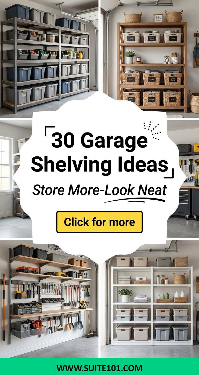 30 Garage Shelving Ideas To Store More and Look More Organized - 30 Garage Shelving Ideas To Store More and Look More Organized