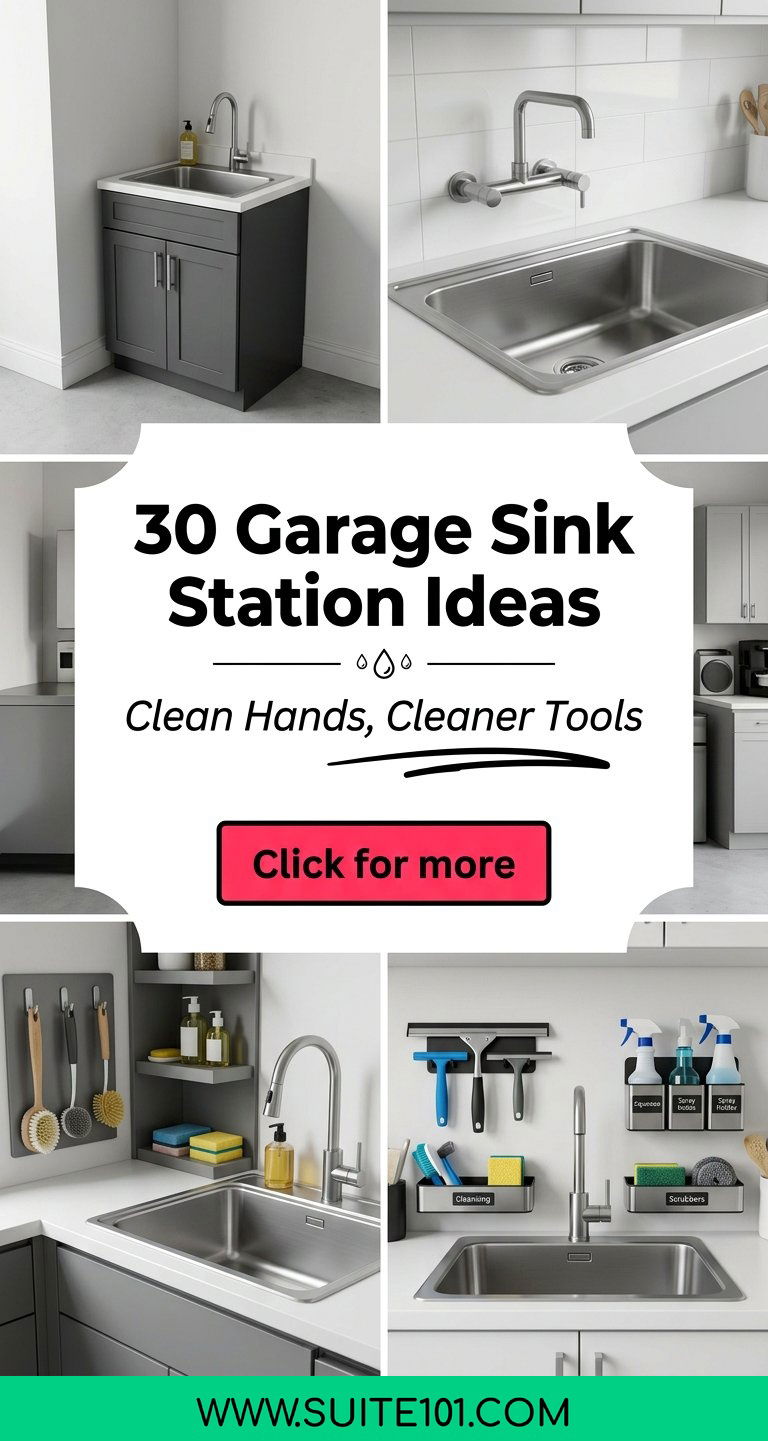 30 Garage Sink Station Ideas For Clean Hands and Cleaner Tools - 30 Garage Sink Station Ideas For Clean Hands and Cleaner Tools