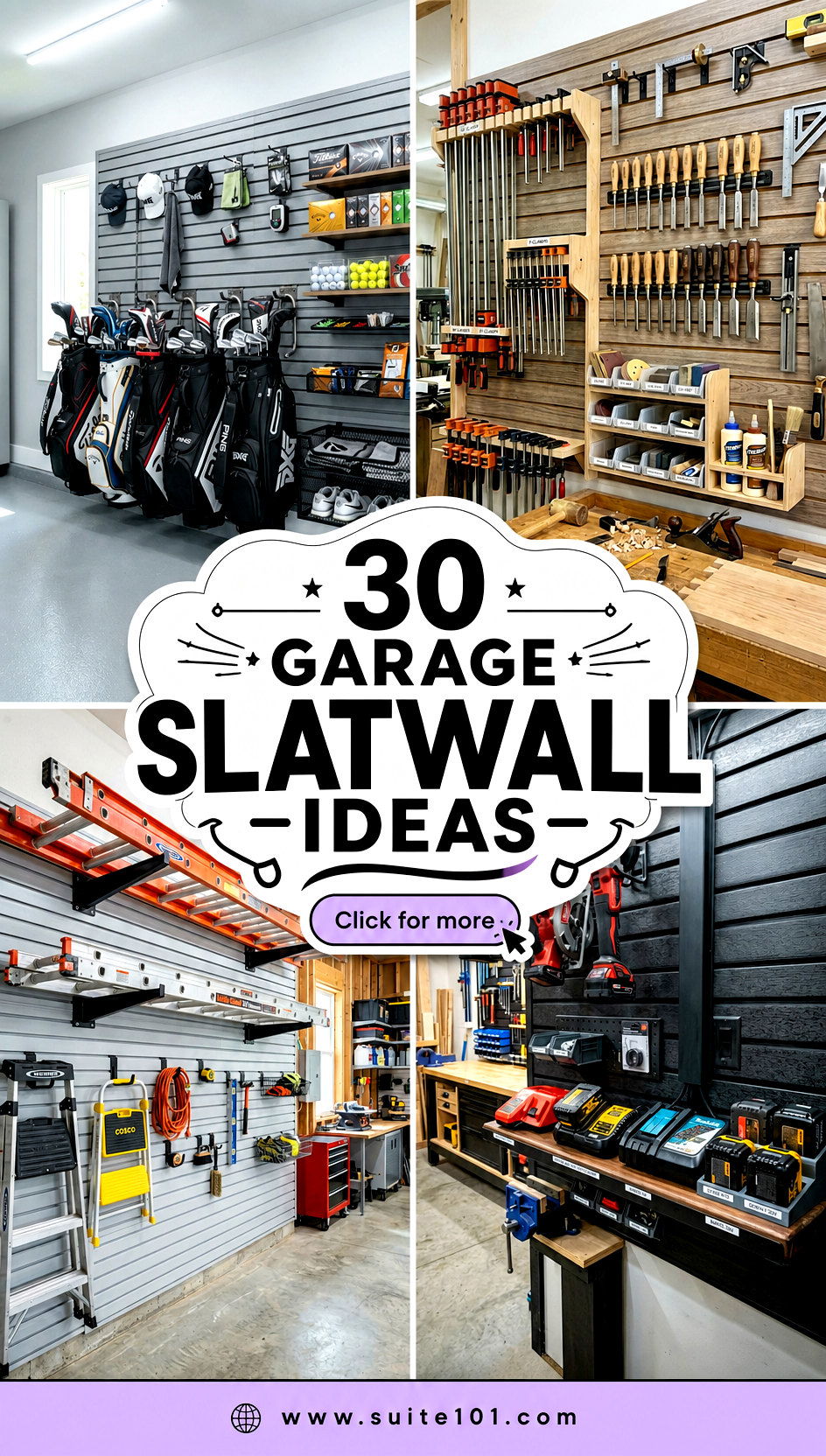 30 Garage Slatwall Ideas For Flexible Storage and Easy Styling - 30 Garage Slatwall Ideas For Flexible Storage and Easy Styling