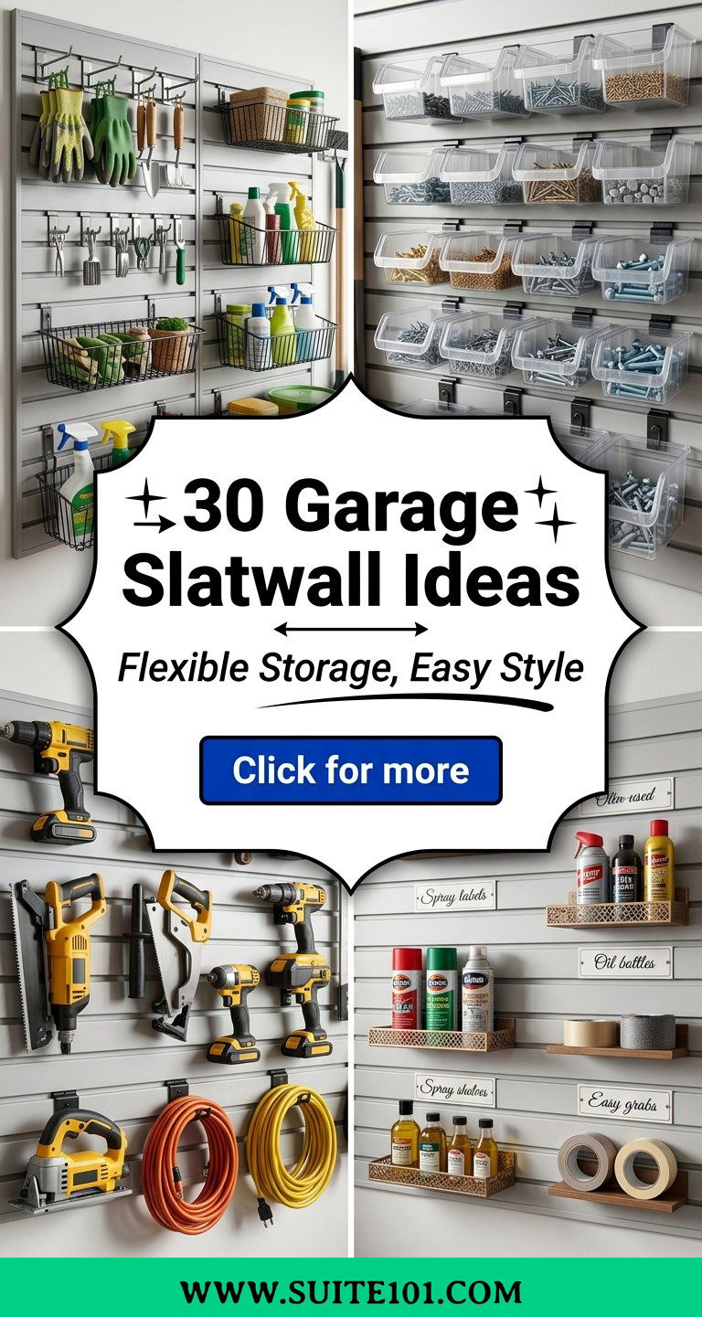 30 Garage Slatwall Ideas For Flexible Storage and Easy Styling - 30 Garage Slatwall Ideas For Flexible Storage and Easy Styling