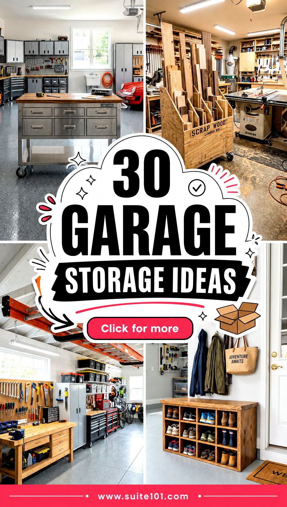 30 Garage Storage Ideas to Declutter Fast and Stay Organized - 30 Garage Storage Ideas to Declutter Fast and Stay Organized