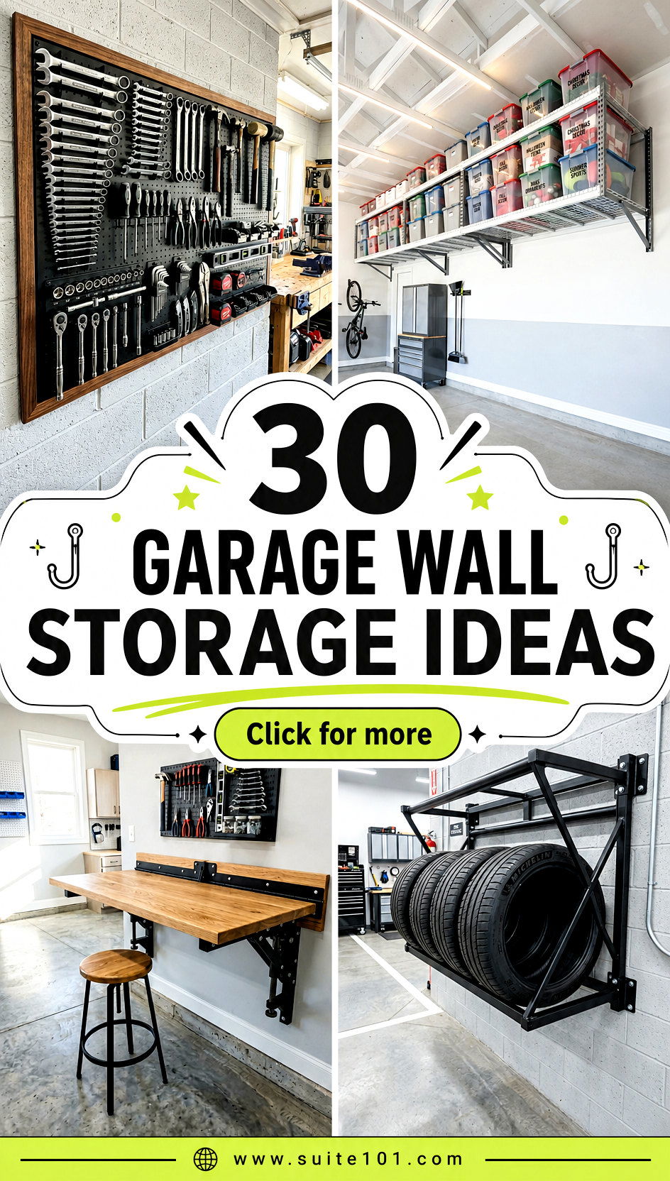 30 Garage Wall Storage Ideas to Organize Tools Fast and Clean - 30 Garage Wall Storage Ideas to Organize Tools Fast and Clean