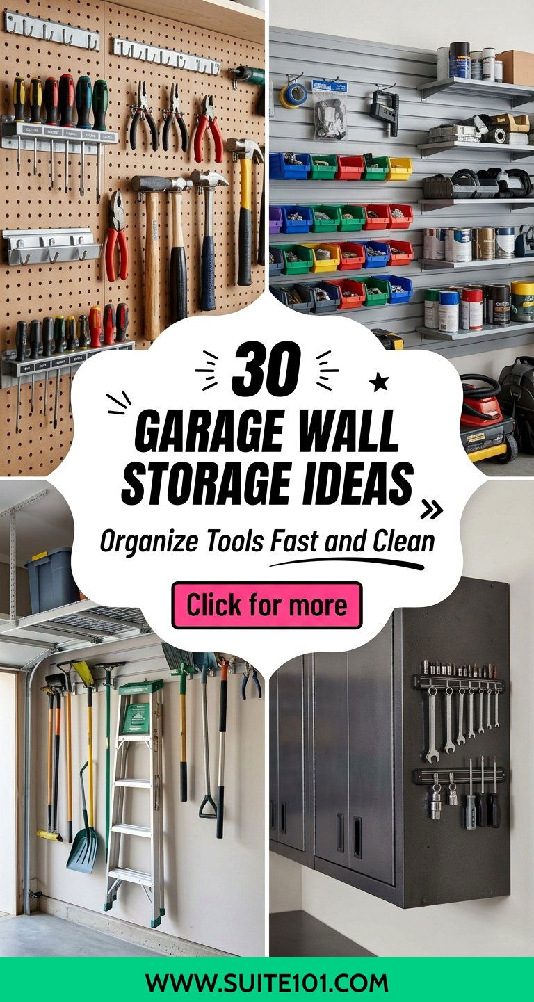 30 Garage Wall Storage Ideas to Organize Tools Fast and Clean - 30 Garage Wall Storage Ideas to Organize Tools Fast and Clean
