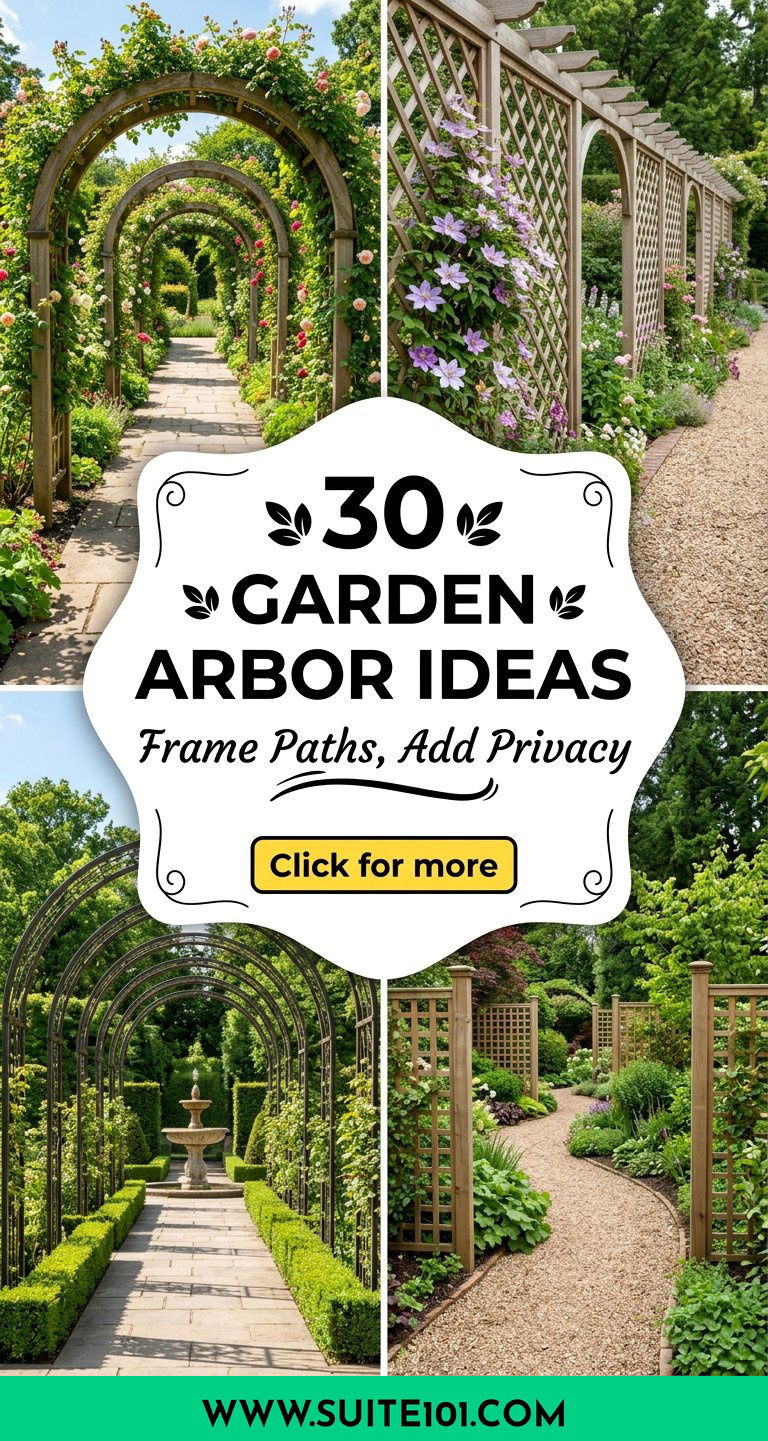 30 Garden Arbor Ideas to Frame Pathways and Create Privacy - 30 Garden Arbor Ideas to Frame Pathways and Create Privacy