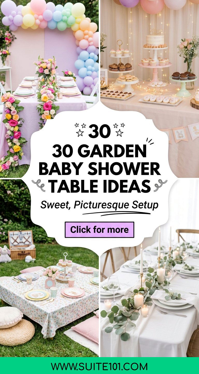 30 Garden Baby Shower Table Ideas for a Sweet Picturesque Setup - 30 Garden Baby Shower Table Ideas for a Sweet, Picturesque Setup