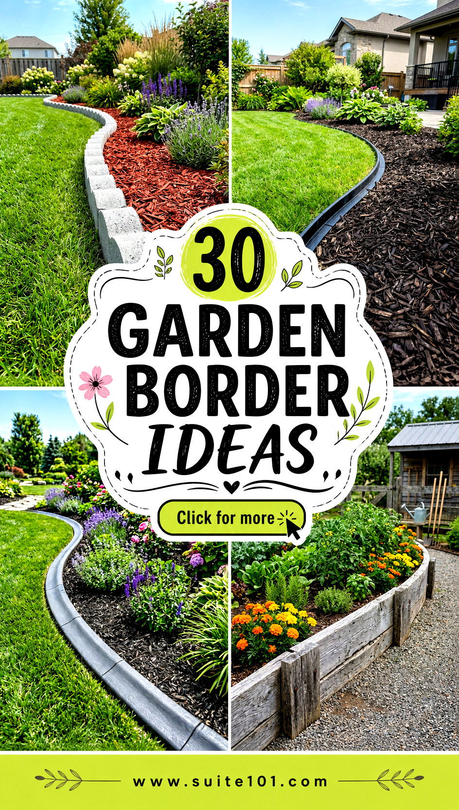 30 Garden Border Ideas to Define Your Beds and Boost Beauty - 30 Garden Border Ideas to Define Your Beds and Boost Beauty