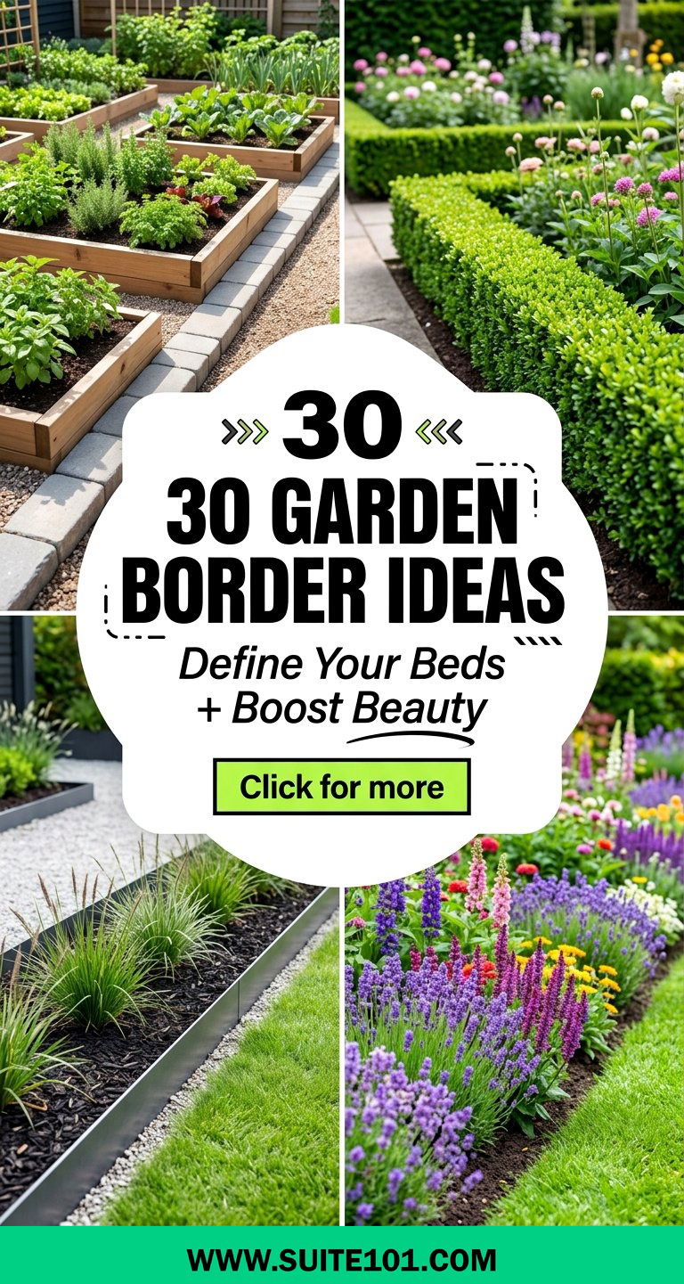 30 Garden Border Ideas to Define Your Beds and Boost Beauty - 30 Garden Border Ideas to Define Your Beds and Boost Beauty