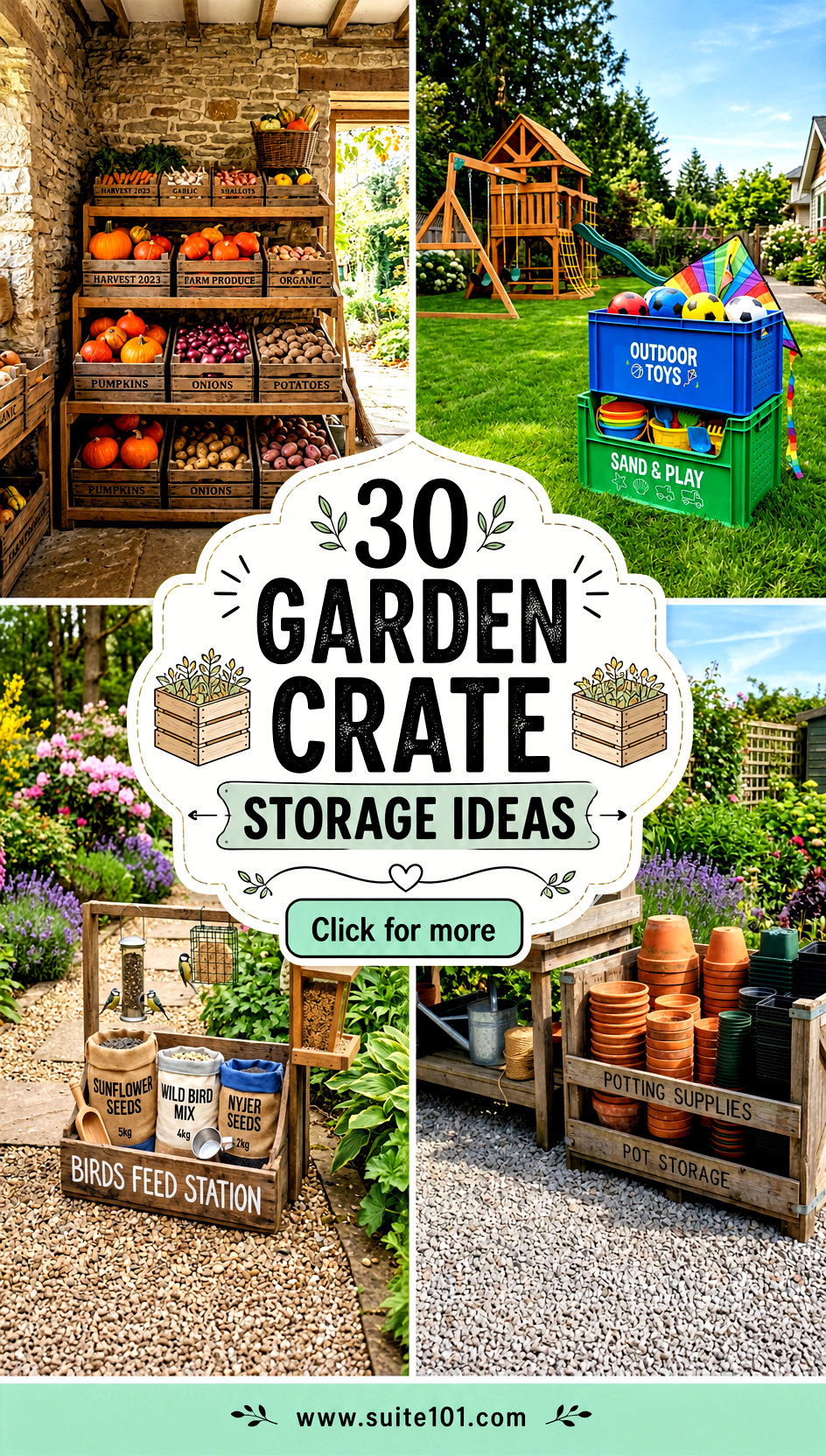 30 Garden Crate Storage Ideas for Easy Outdoor Organization - 30 Garden Crate Storage Ideas for Easy Outdoor Organization