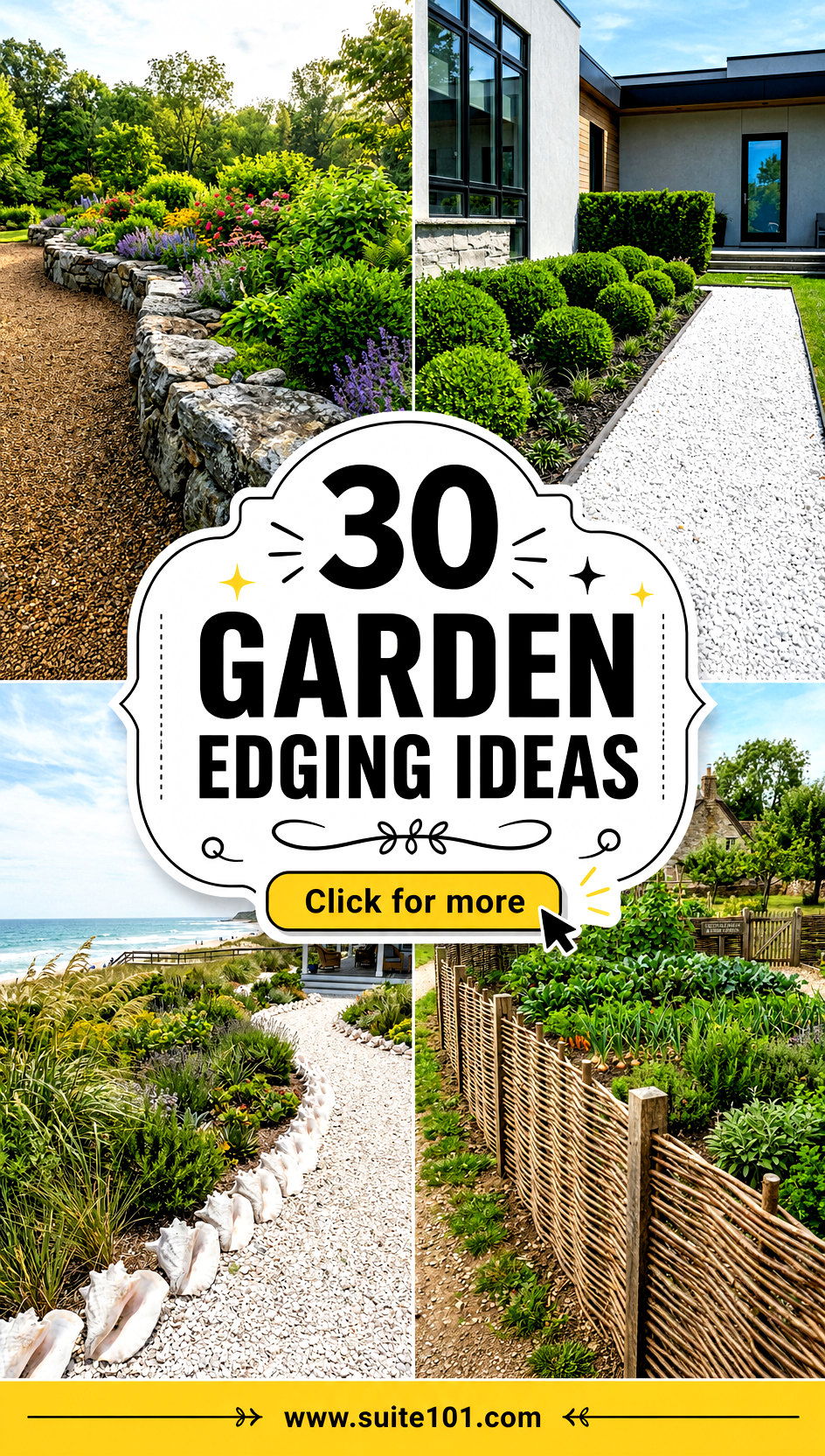 30 Garden Edging Ideas to Stop Weeds and Look Polished - 30 Garden Edging Ideas to Stop Weeds and Look Polished