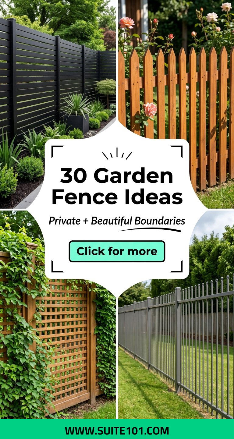 30 Garden Fence Ideas for Privacy Style and Strong Structure - 30 Garden Fence Ideas for Privacy, Style, and Strong Structure