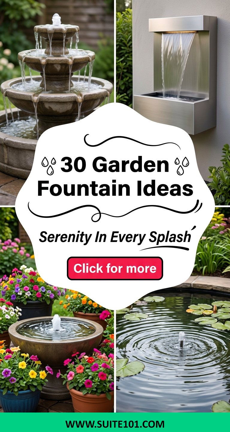30 Garden Fountain Ideas to Add Soothing Sound and Beauty - 30 Garden Fountain Ideas to Add Soothing Sound and Beauty
