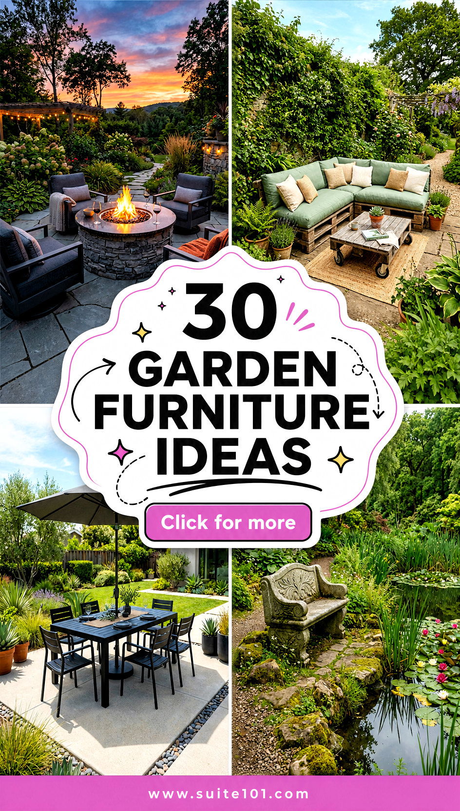 30 Garden Furniture Ideas to Upgrade Your Outdoor Relaxing Space - 30 Garden Furniture Ideas to Upgrade Your Outdoor Relaxing Space