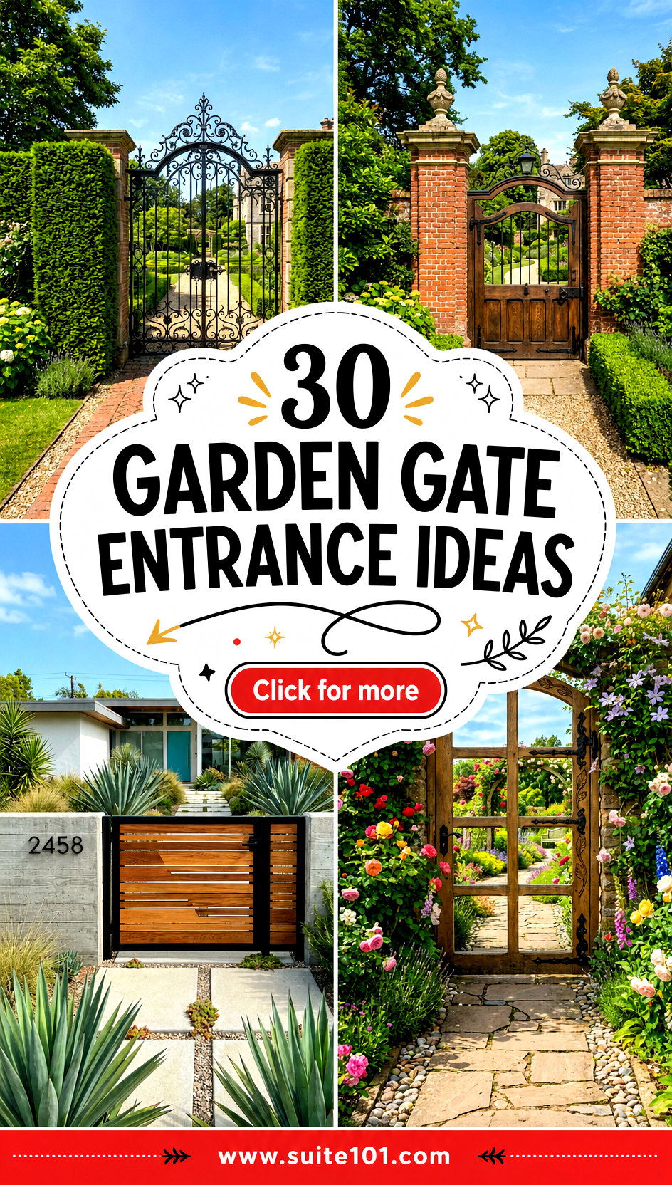 30 Garden Gate Entrance Ideas to Upgrade Your Outdoor Curb Appeal - 30 Garden Gate Entrance Ideas to Upgrade Your Outdoor Curb Appeal