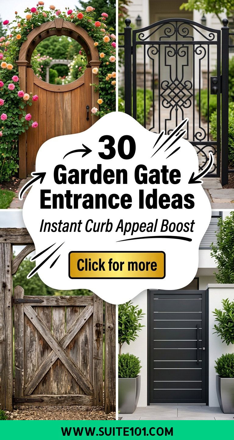 30 Garden Gate Entrance Ideas to Upgrade Your Outdoor Curb Appeal - 30 Garden Gate Entrance Ideas to Upgrade Your Outdoor Curb Appeal