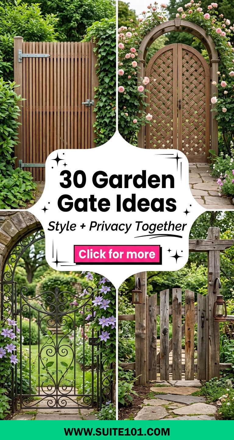 30 Garden Gate Ideas for Stylish Privacy and Great Curb Appeal - 30 Garden Gate Ideas for Stylish Privacy and Great Curb Appeal