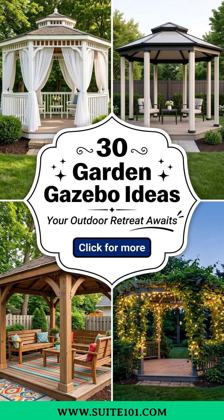 30 Garden Gazebo Ideas to Create an Outdoor Retreat Youll Love - 30 Garden Gazebo Ideas to Create an Outdoor Retreat You'll Love