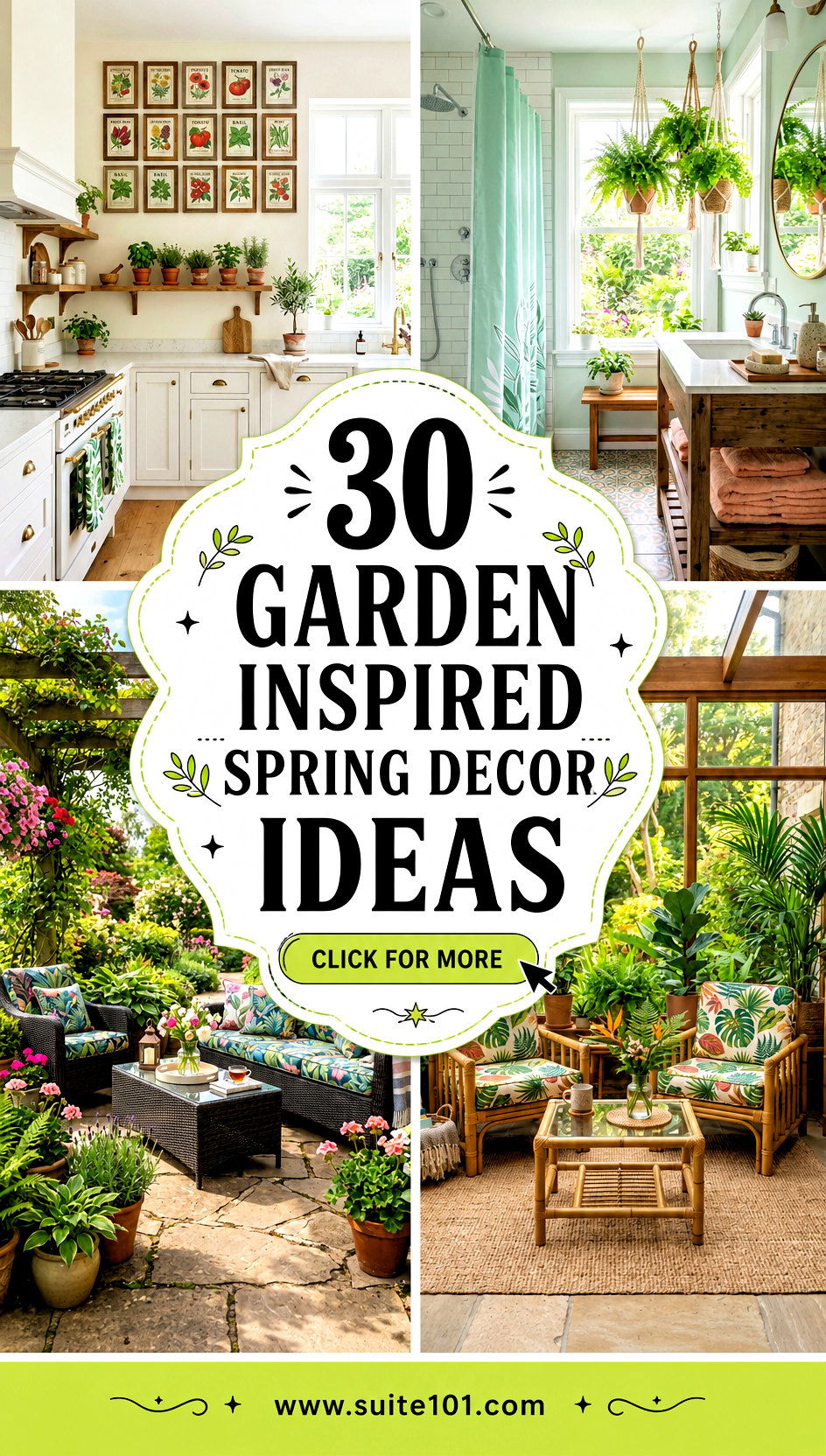 30 Garden Inspired Spring Decor Ideas for a Fresh Seasonal Glow - 30 Garden Inspired Spring Decor Ideas for a Fresh Seasonal Glow
