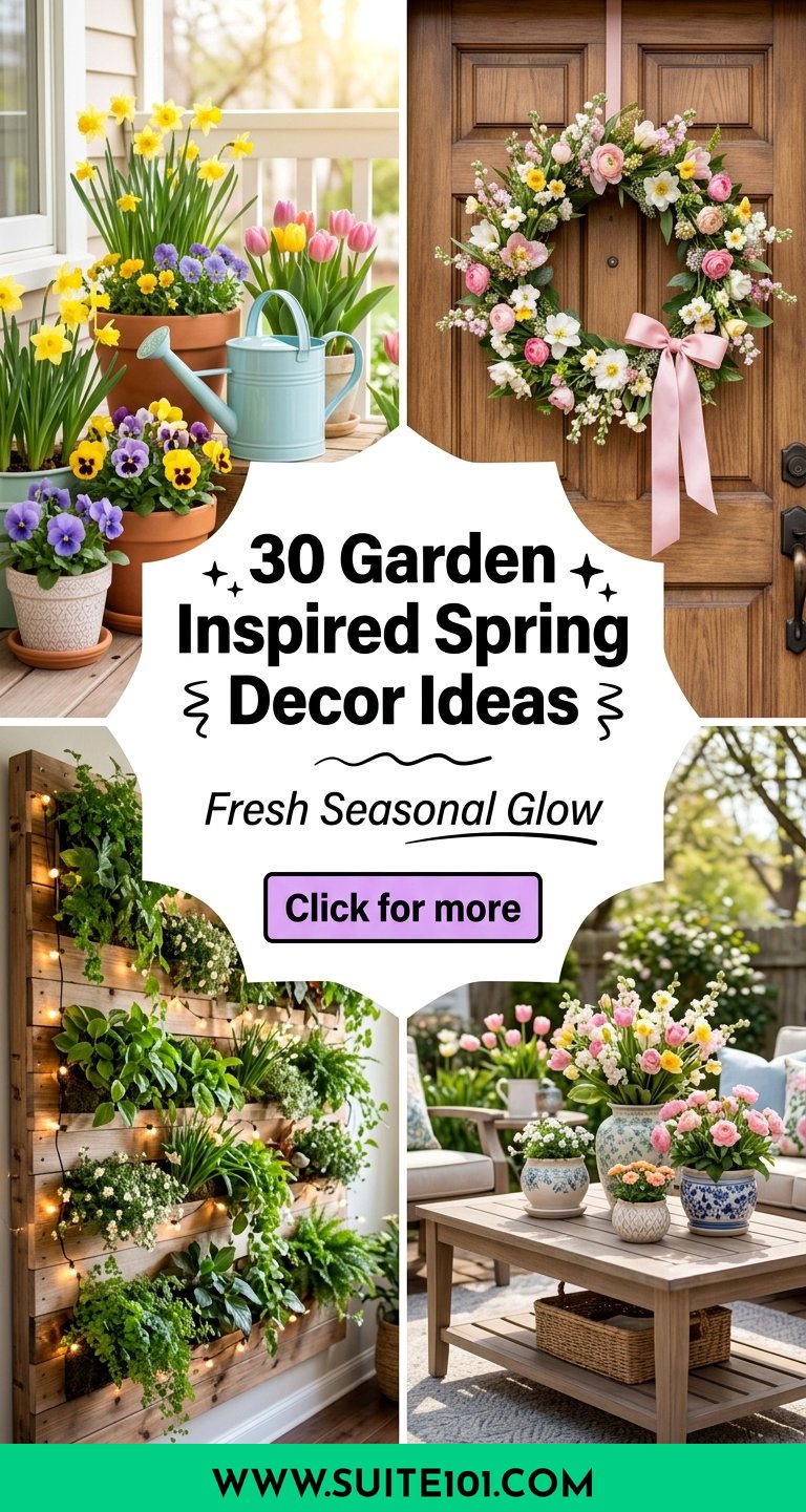30 Garden Inspired Spring Decor Ideas for a Fresh Seasonal Glow - 30 Garden Inspired Spring Decor Ideas for a Fresh Seasonal Glow
