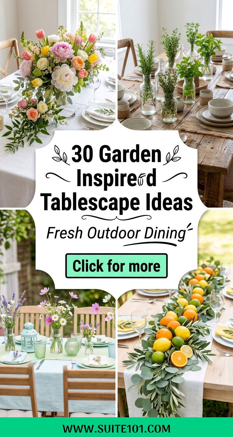 30 Garden Inspired Tablescape Ideas for Fresh Outdoor Dining - 30 Garden Inspired Tablescape Ideas for Fresh Outdoor Dining