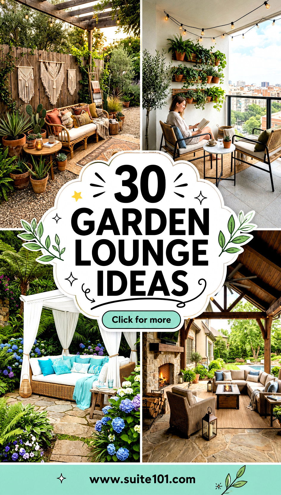 30 Garden Lounge Ideas for Cozy Seating Under Fresh Greenery - 30 Garden Lounge Ideas for Cozy Seating Under Fresh Greenery
