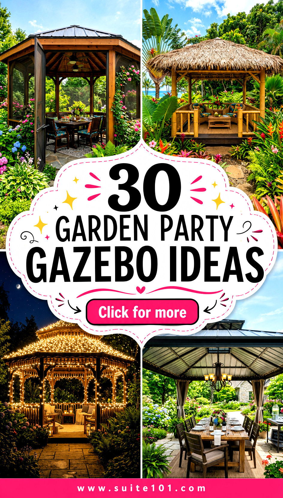 30 Garden Party Gazebo Ideas for Hosting Days That Feel Special - 30 Garden Party Gazebo Ideas for Hosting Days That Feel Special