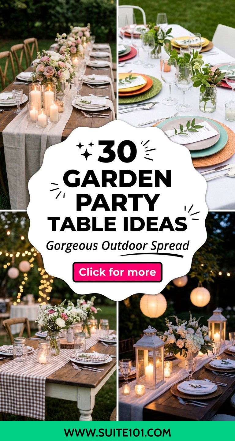 30 Garden Party Table Ideas for a Gorgeous Outdoor Spread - 30 Garden Party Table Ideas for a Gorgeous Outdoor Spread