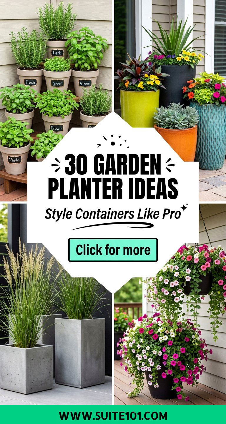 30 Garden Planter Ideas to Style Containers Like a Pro Today - 30 Garden Planter Ideas to Style Containers Like a Pro Today