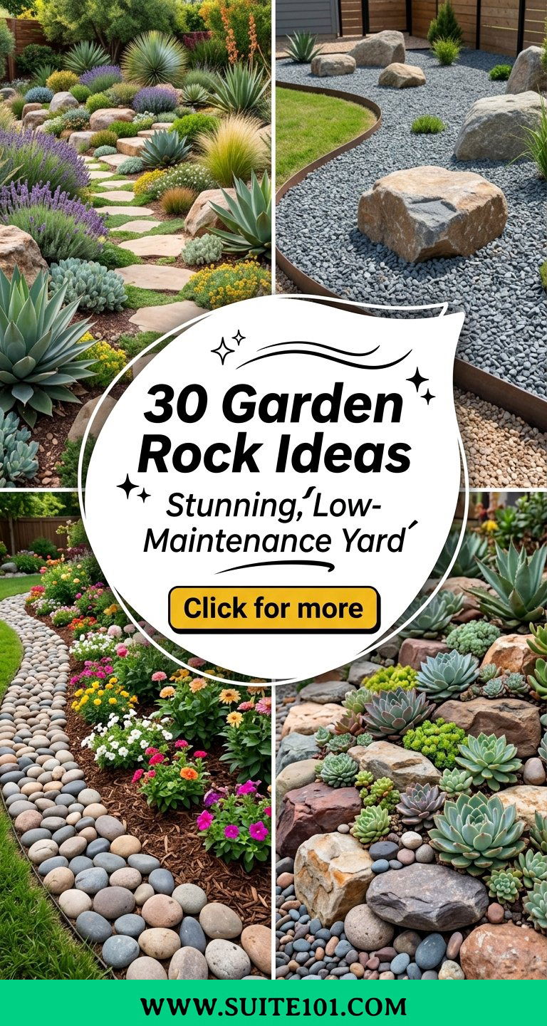 30 Garden Rock Ideas to Create a Stunning Low-Maintenance Yard - 30 Garden Rock Ideas to Create a Stunning, Low-Maintenance Yard