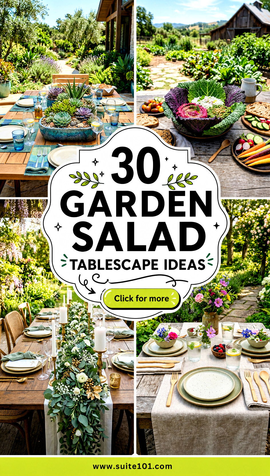 30 Garden Salad Tablescape Ideas for Beautiful Healthy Gatherings - 30 Garden Salad Tablescape Ideas for Beautiful, Healthy Gatherings