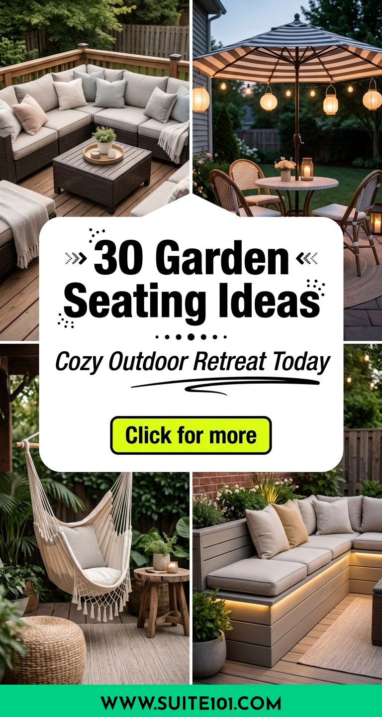 30 Garden Seating Ideas for a Cozy Outdoor Retreat Today - 30 Garden Seating Ideas for a Cozy Outdoor Retreat Today